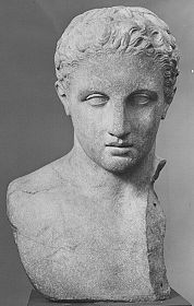 Greek marble sculptures - Bust of a youth