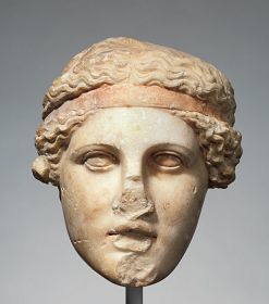 Greek marble sculptures - Marble head